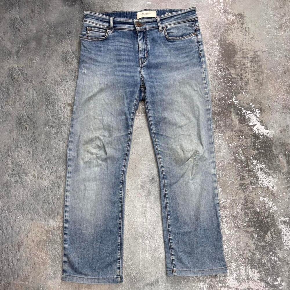 MaxMara Light Blue Cropped Ankle Jeans